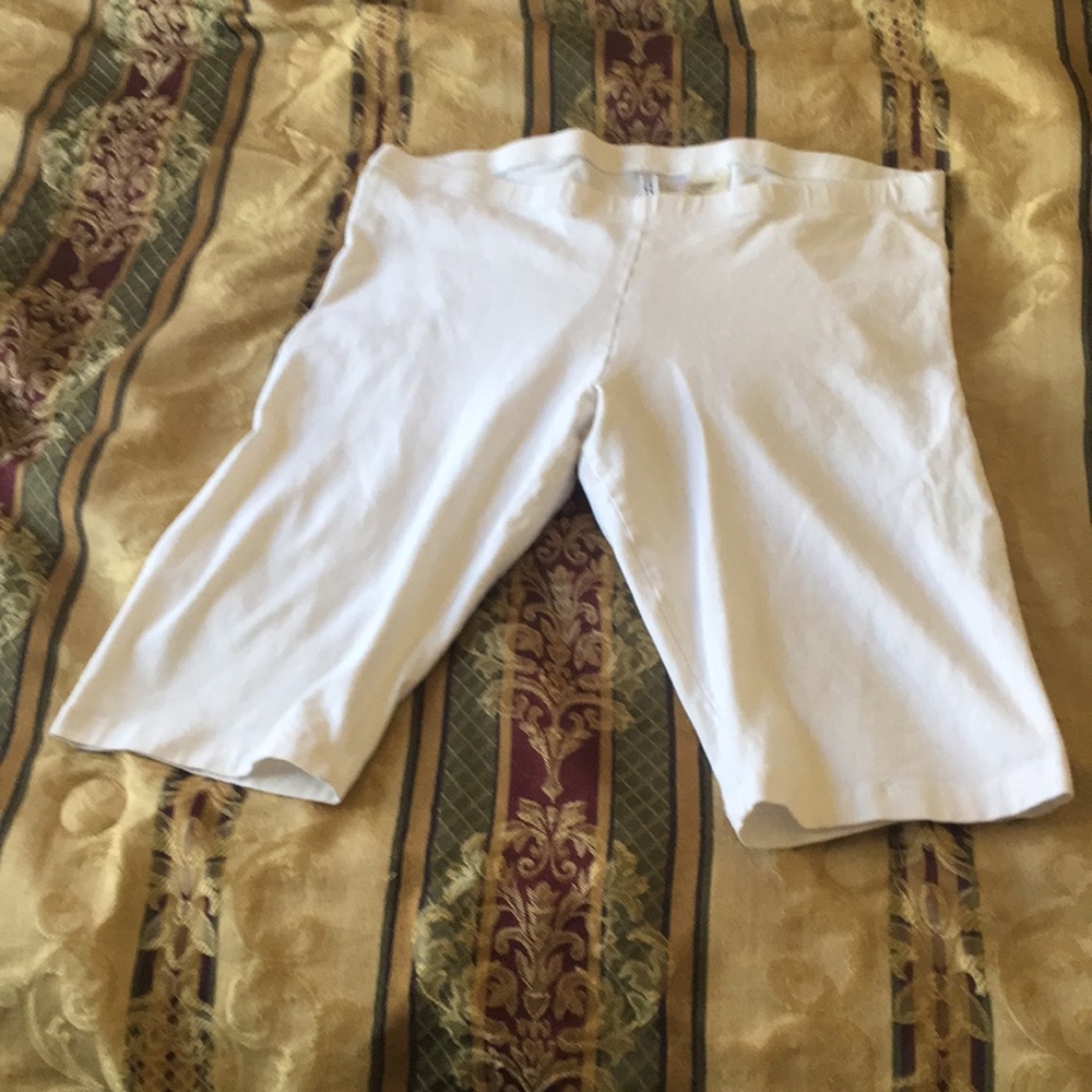 White shorts.